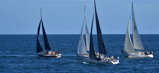 Yachts racing at Scarborough YC. Credit Fred Tiles.