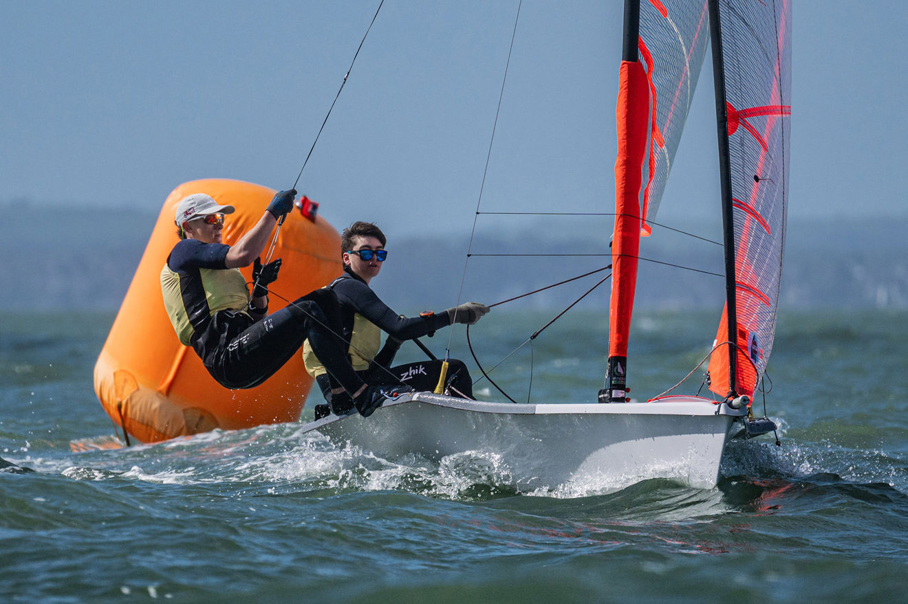 Jac Bailey-Ben Sinfield, 29er, RYA Youth Nationals 2026, Hayling Island Sailing Club, RYA/Martin Allen Photography