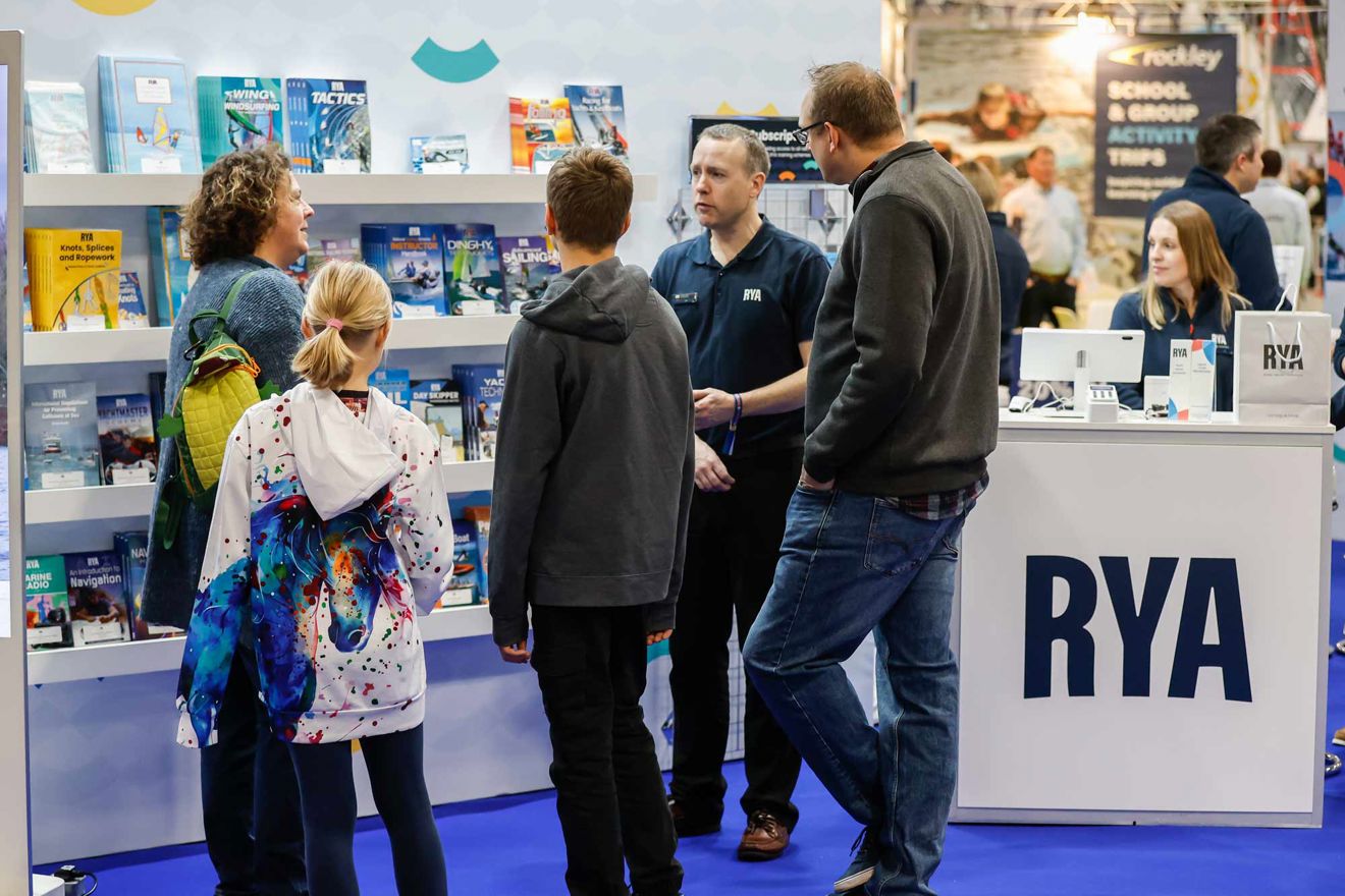 publications stand at RYA dinghy and watersports show