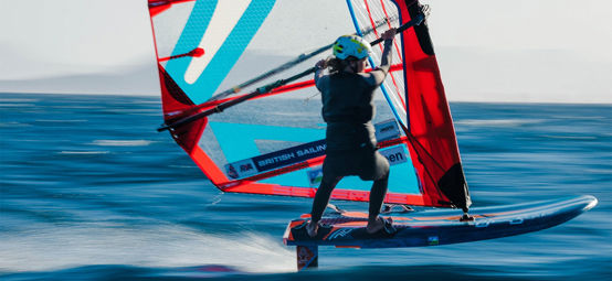 Emma Wilson, iQFOiL. Credit Sailing Energy