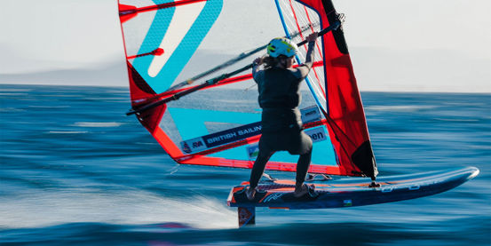 Emma Wilson, iQFOiL. Credit Sailing Energy