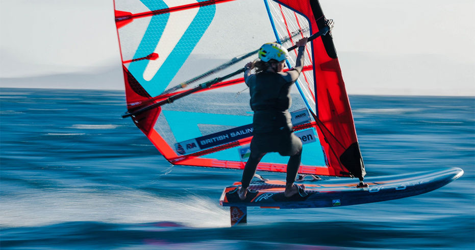 Emma Wilson, iQFOiL. Credit Sailing Energy