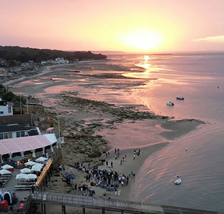 Sea View Yacht Club from the air
