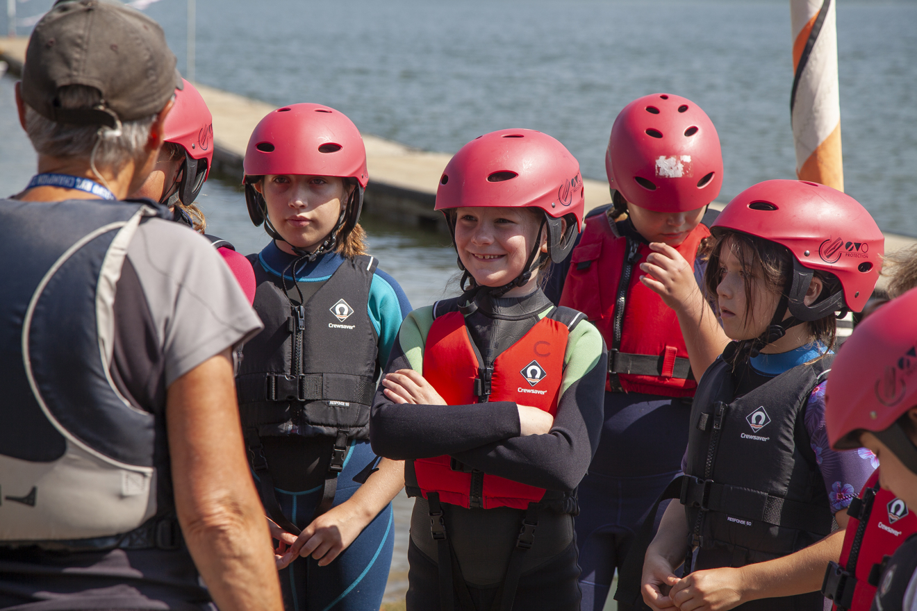 Children ready for sailing with an Instructor