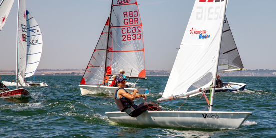 Mixed dinghy club racing at Whitstable