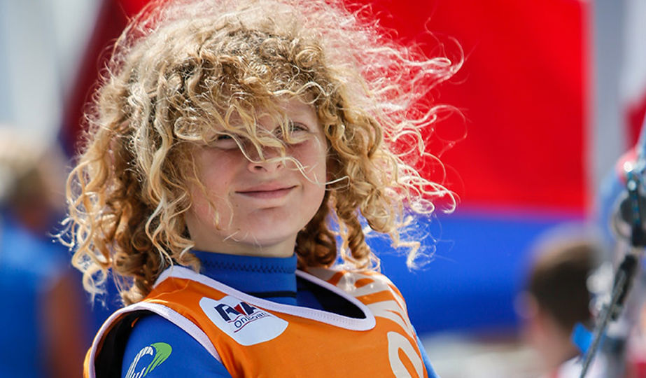 Close up shot of child smiling during onboard session
