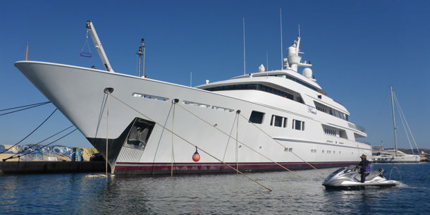 A superyacht