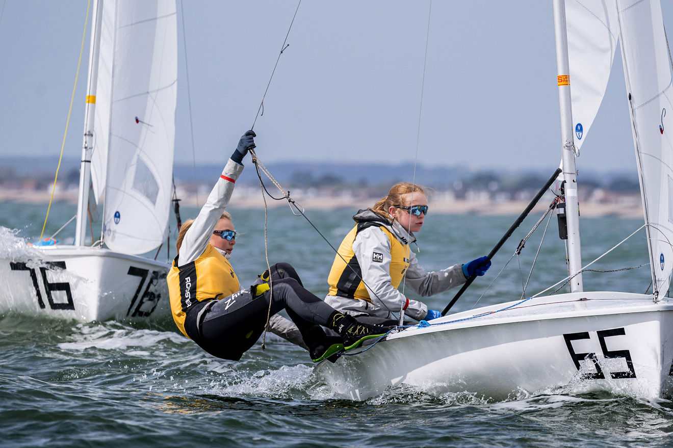 India Eastwood-Isla Fletcher, 420, RYA Youth Nationals 2026, Hayling Island Sailing Club, RYA/Martin Allen Photography