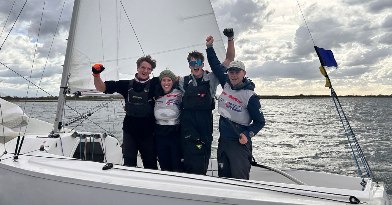 Winning team (L-R) Max Sydenham, Gracie Joslin, Sam Osborne and skipper Jamie Tylecote.