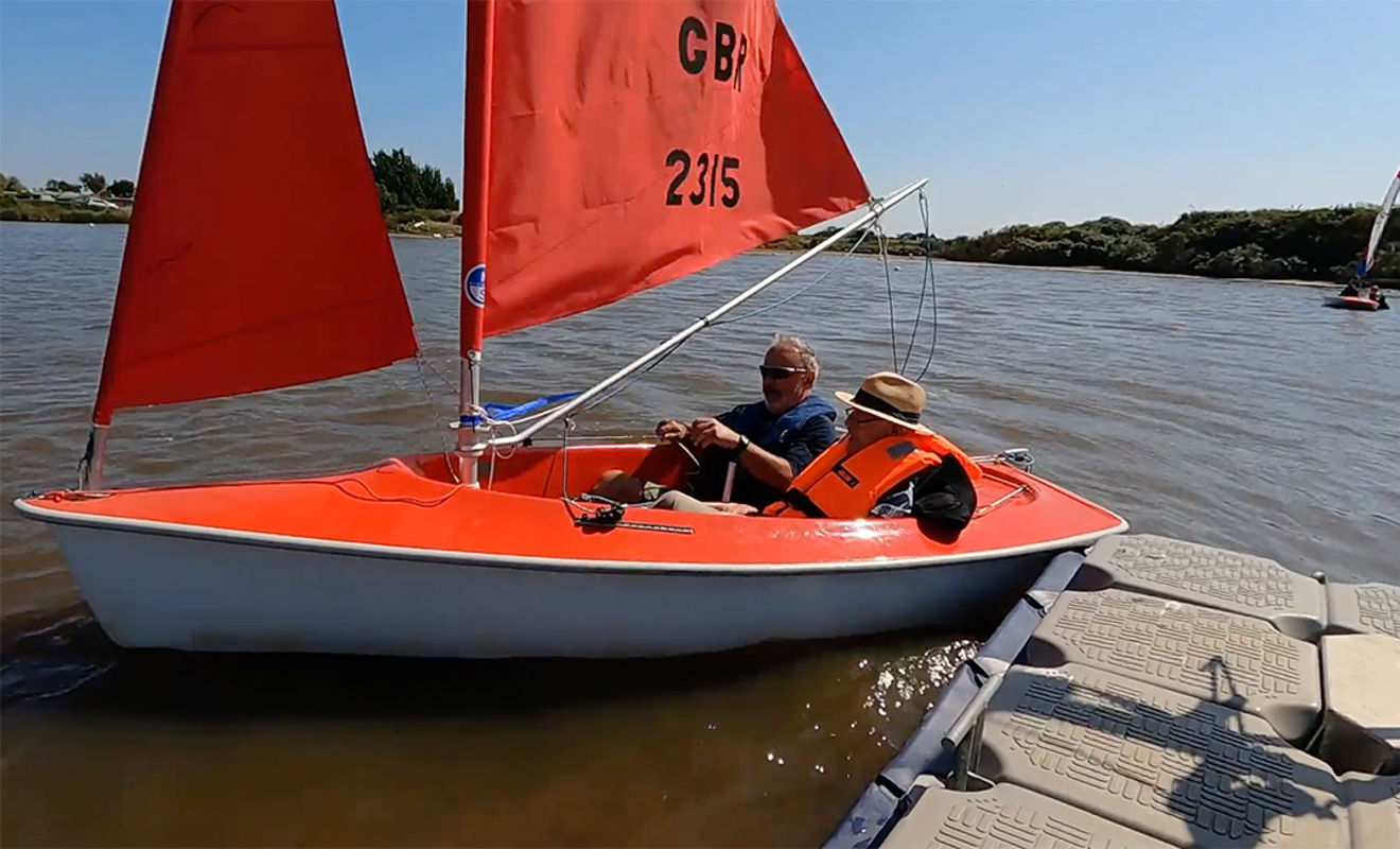 Snettisham Beach SC Sailability John and sailing buddy Adrian