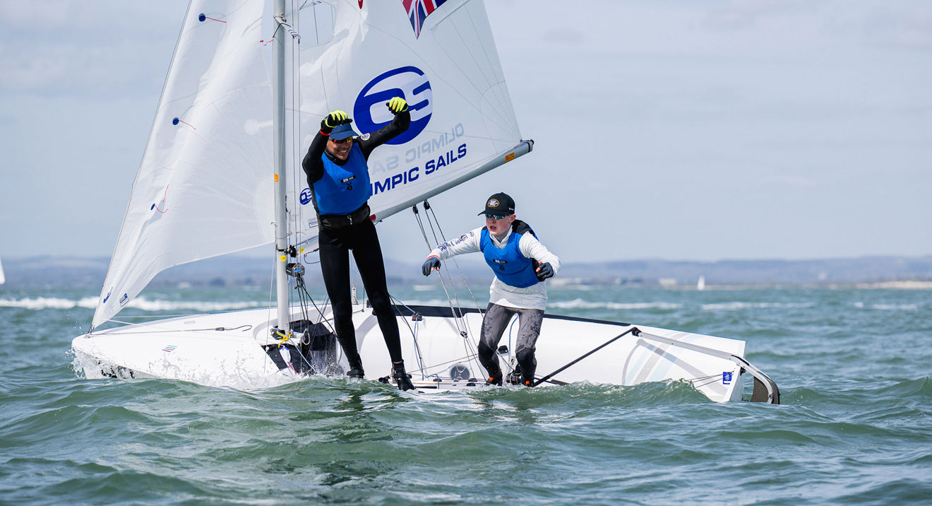 Hugo Fletcher-Alex Flint, 420, RYA Youth Nationals 2026, Hayling Island Sailing Club, RYA/Martin Allen Photography