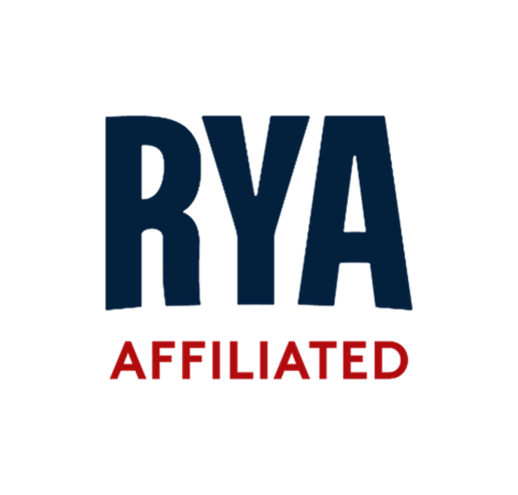 	An image of RYA affiliated written logo stacked