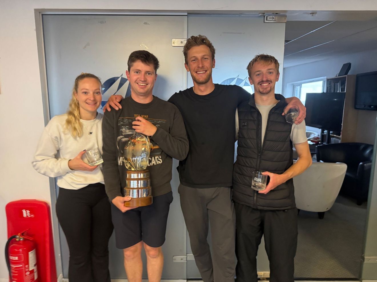 Winning team (left to right) Steph Orton, Nick Devereux, Alex Hughes, Matt Taylor.