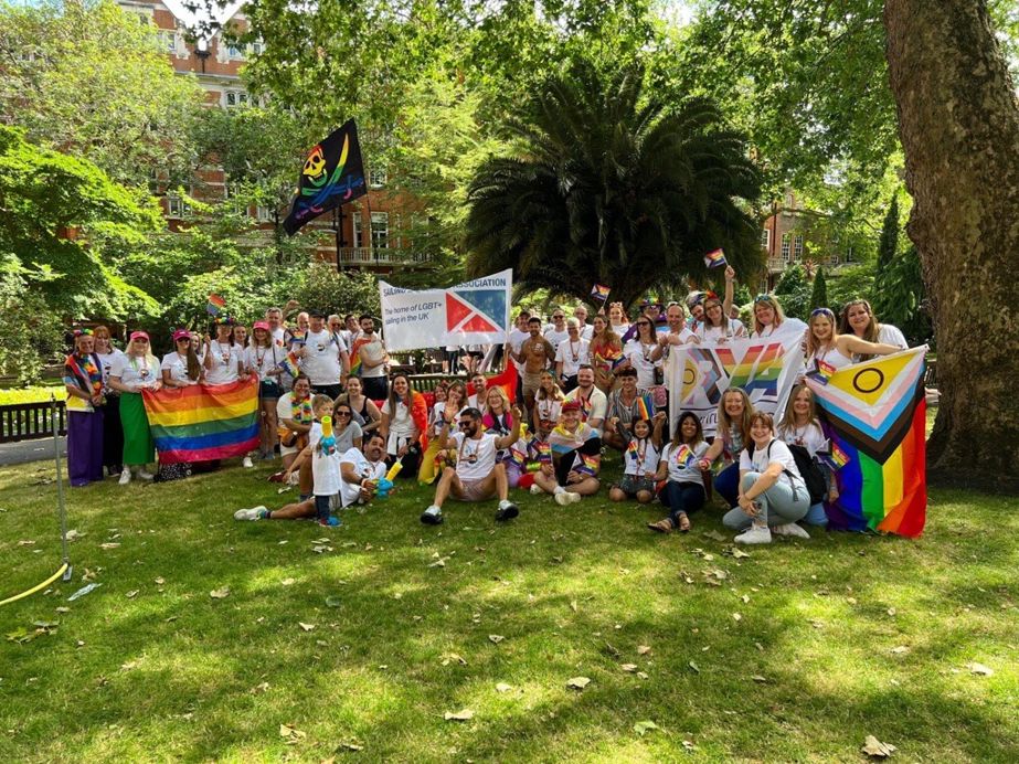 RYA pride party attendees 