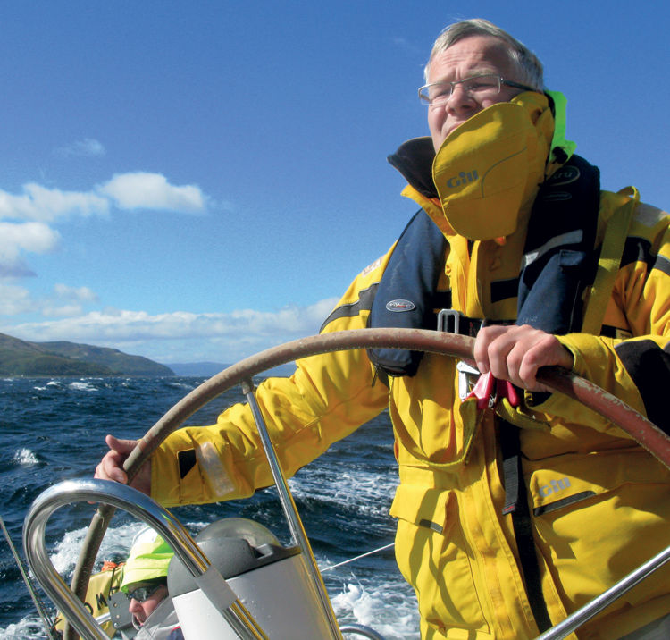 Man skipper a vessel