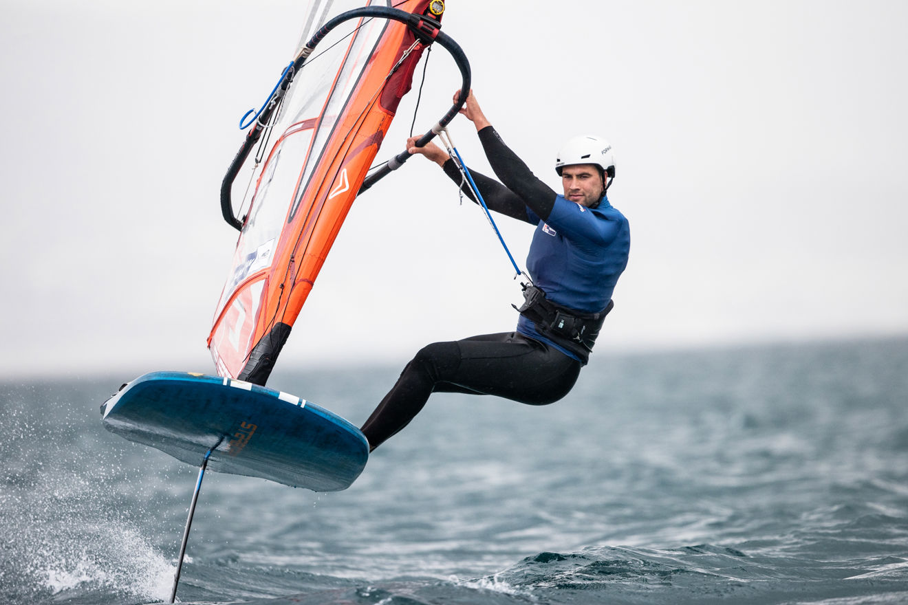 An image of Matt Barton sailing in the sea