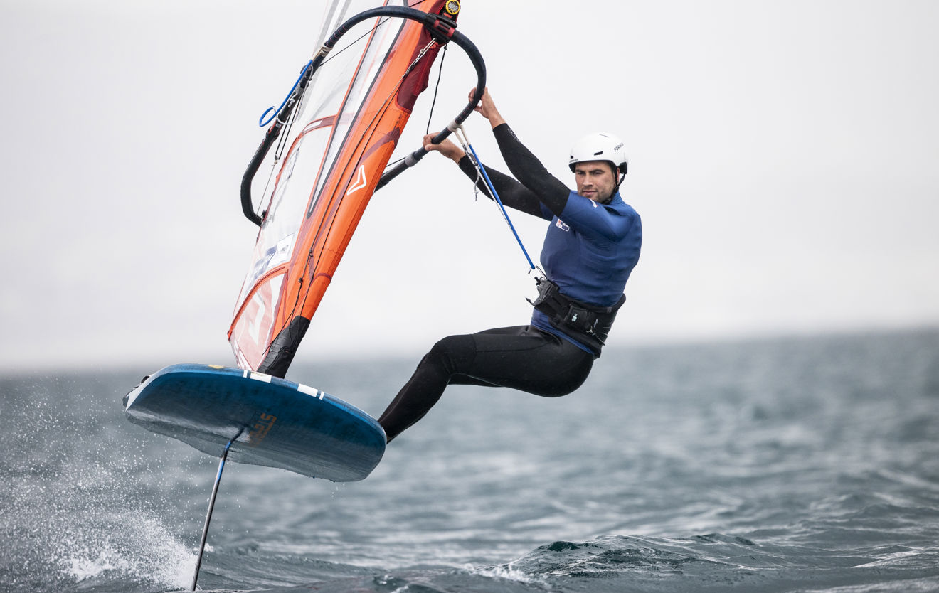 An image of Matt Barton sailing in the sea