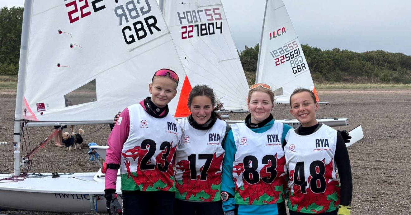 Waiting for wind at the Welsh Youth & Junior Championships