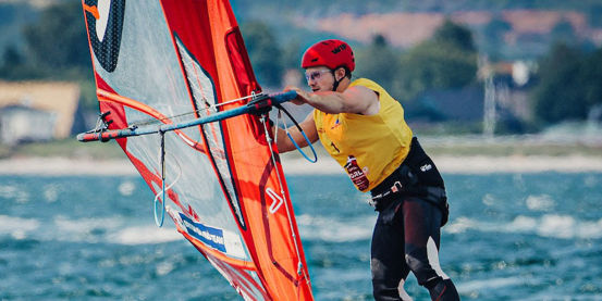 Andy Brown, iQFOiL World Champion. Credit Sailing Energy