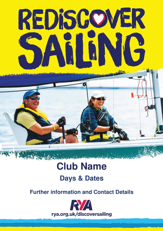	An image of ReDiscover Sailing editable poster for Sailability in English