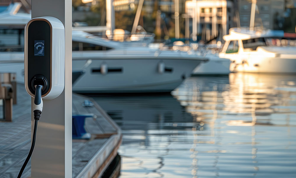 EV battery charging point