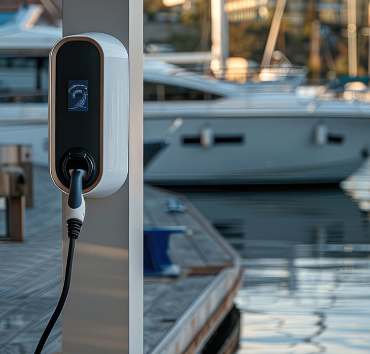 EV battery charging point