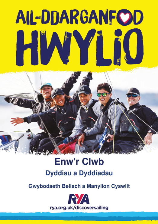 An image of Discover Sailing editable poster for Adult Yacht in Welsh