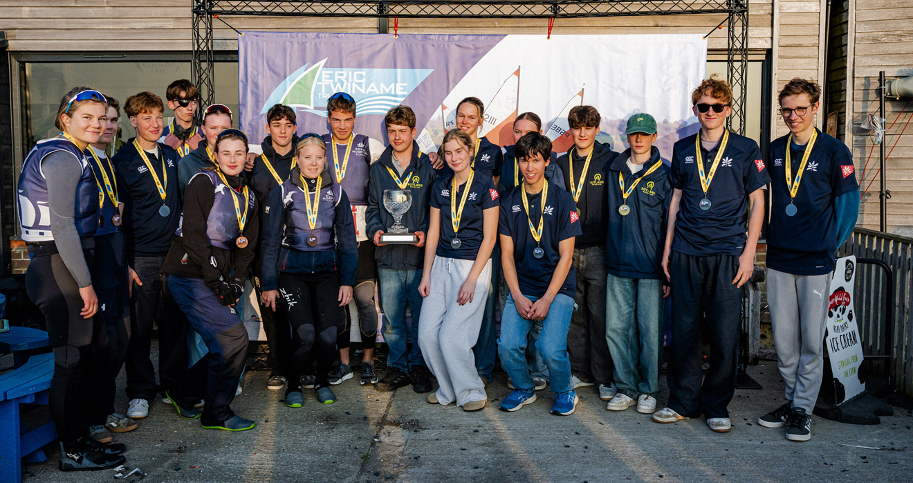 Youth winners at the RYA Eric Twiname Youth & Junior Team Racing Championships
