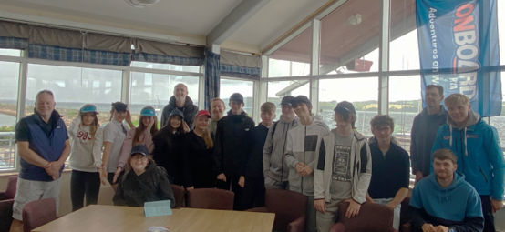 Participants from a six week block of OnBoard sessions at Largs Sailing Club