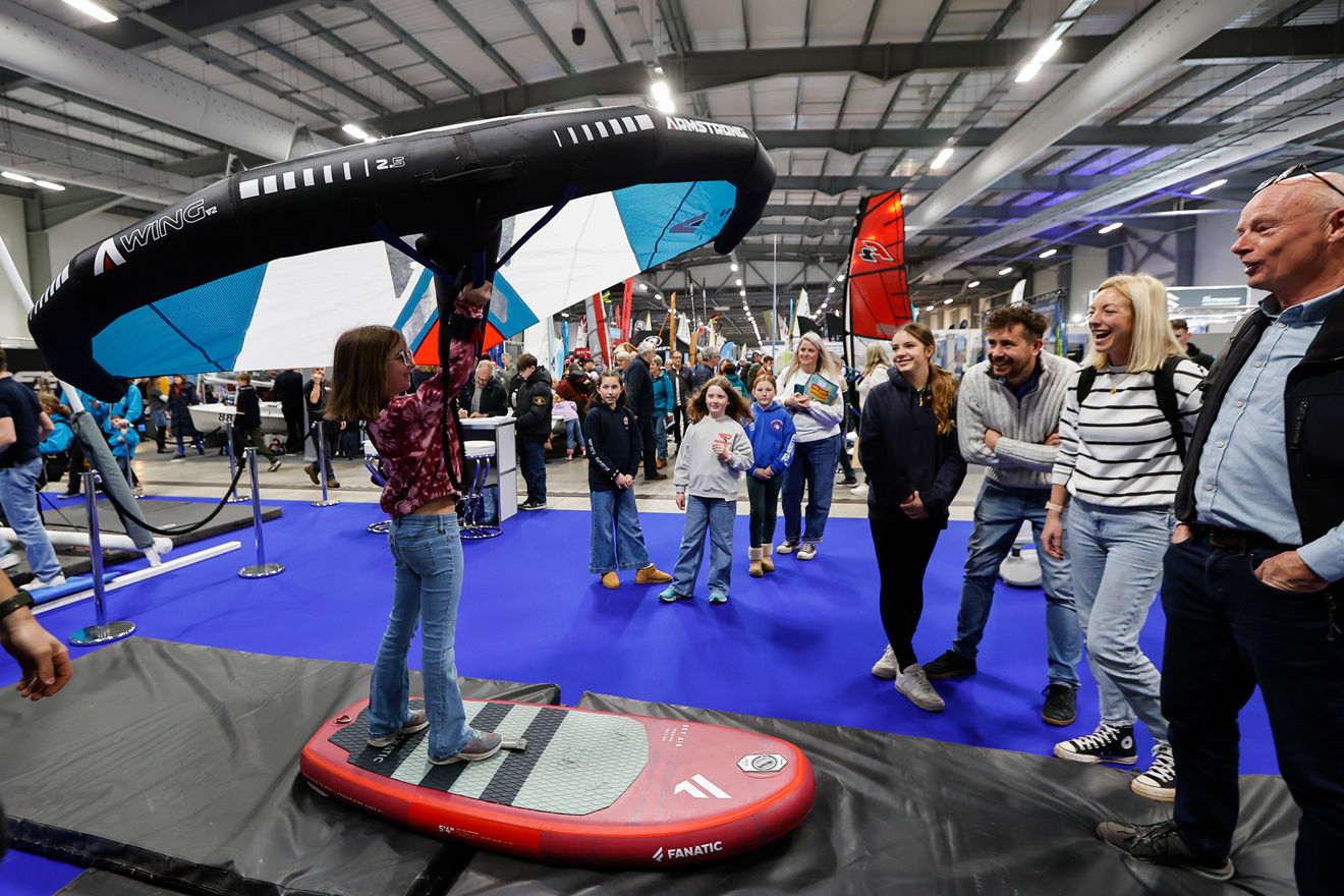 Get hands on with the wing simulator in the Interactive Zone