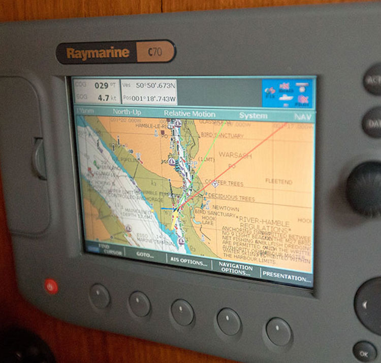 Close Up Of Boat GPS