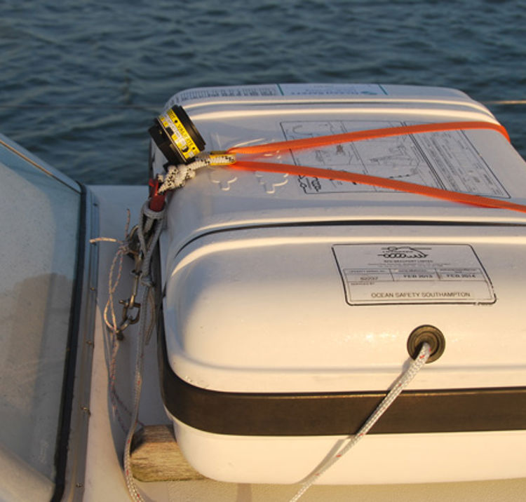 Boat safety equipment on deck