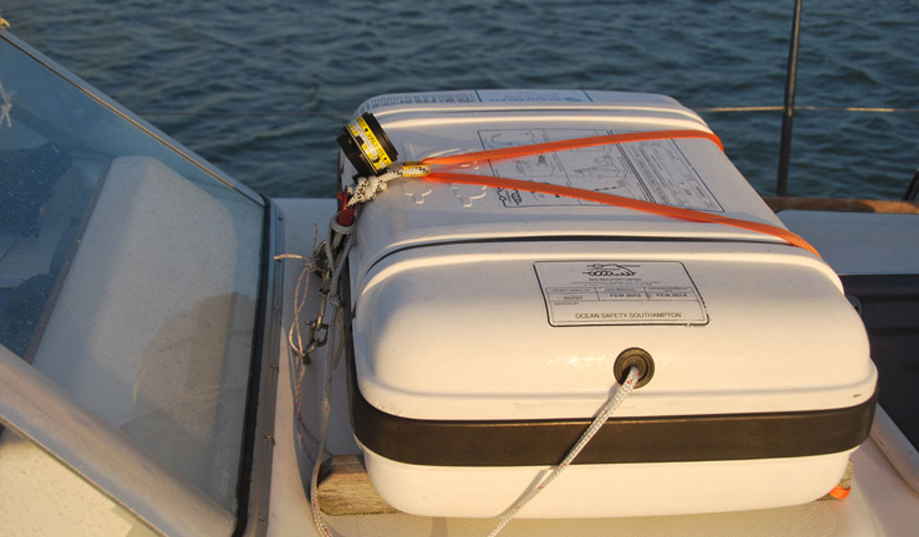 Boat safety equipment on deck