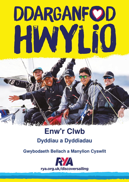 	An image of Discover Sailing editable poster for Adult Yacht in Welsh