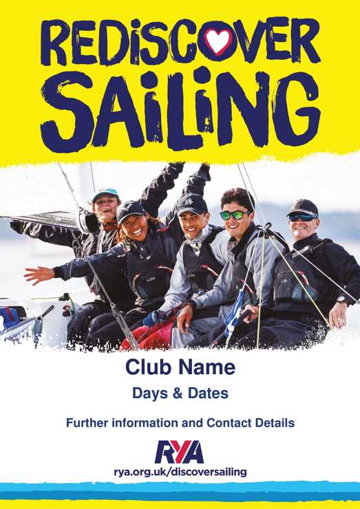 	An image of ReDiscover Sailing editable poster for Adult Yacht