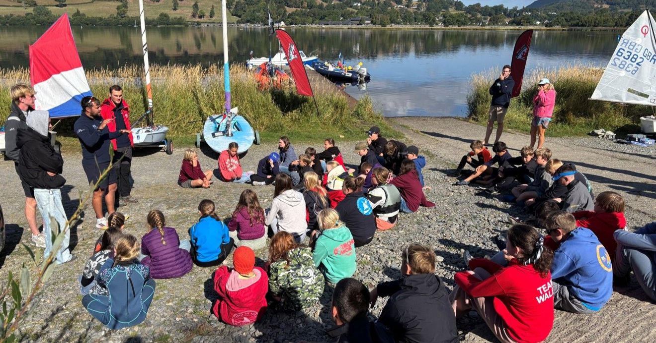 Coaches leading a session at the Welsh Sailing OnBoard Festival 2026