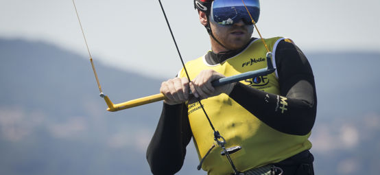 	An image of Connor Bainbridge preparing himself for Paris 2024 Olympics