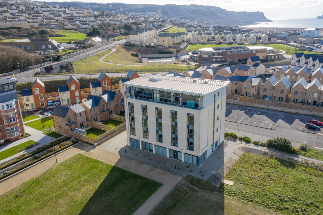 Ariel shot of Portland House
