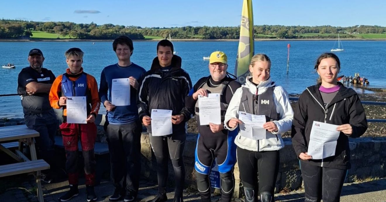 Among those working towards qualifications were six participants who successfully ticked off their RYA Dinghy Instructor pre-assessment.
