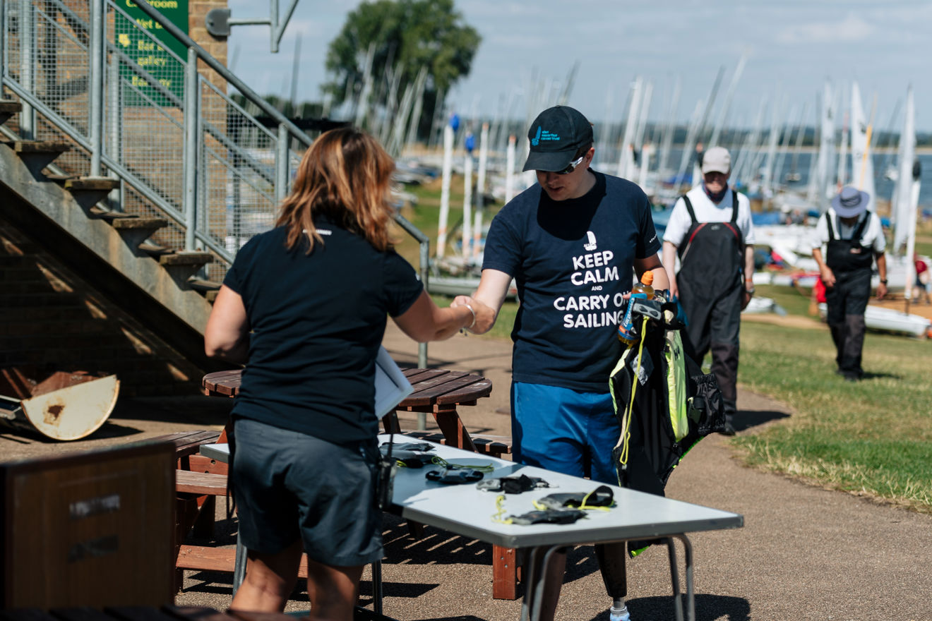 Club and training centre volunteers interacting 