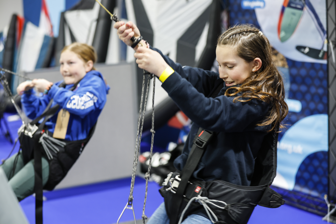 Test yourself on the trapeze rig