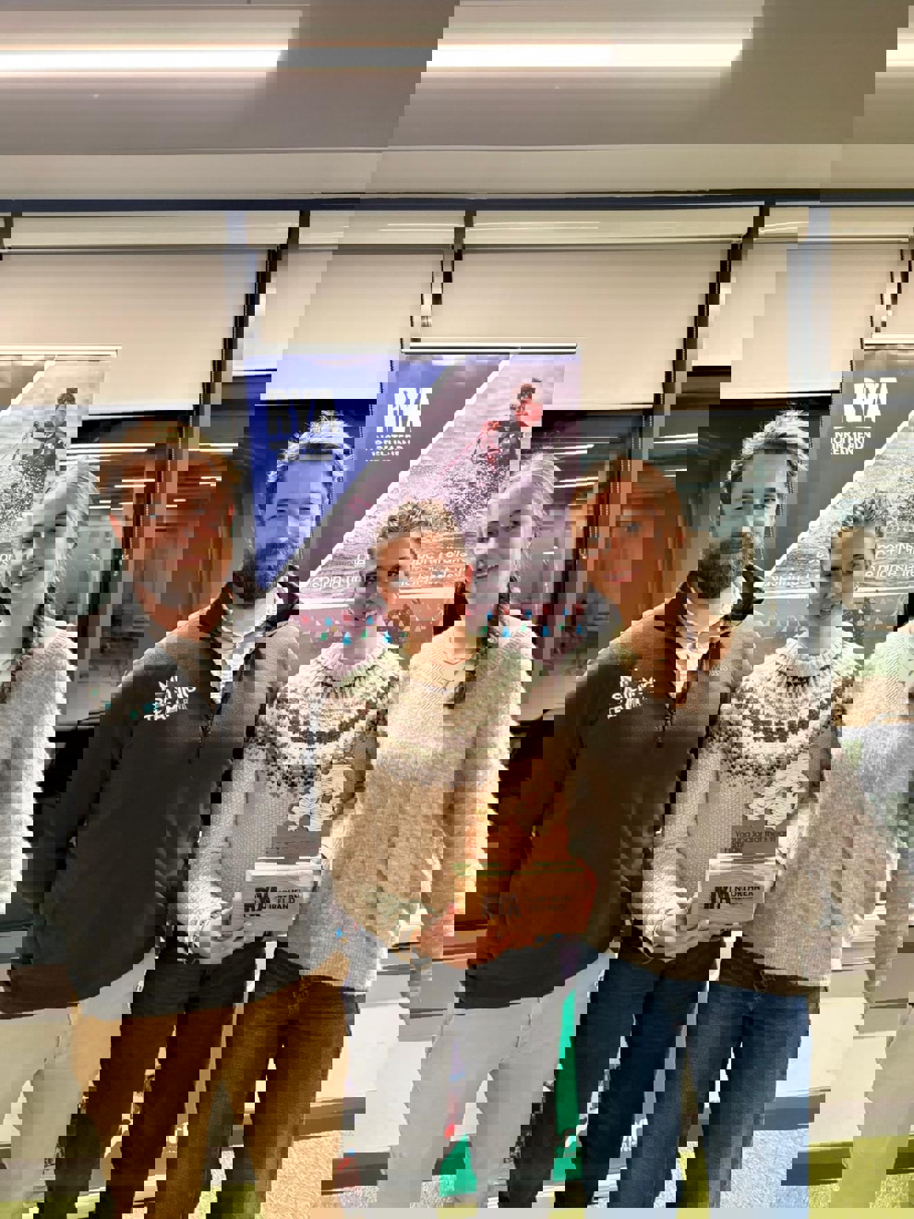 Hammy with the Rideout sisters - junior female sailors of the year