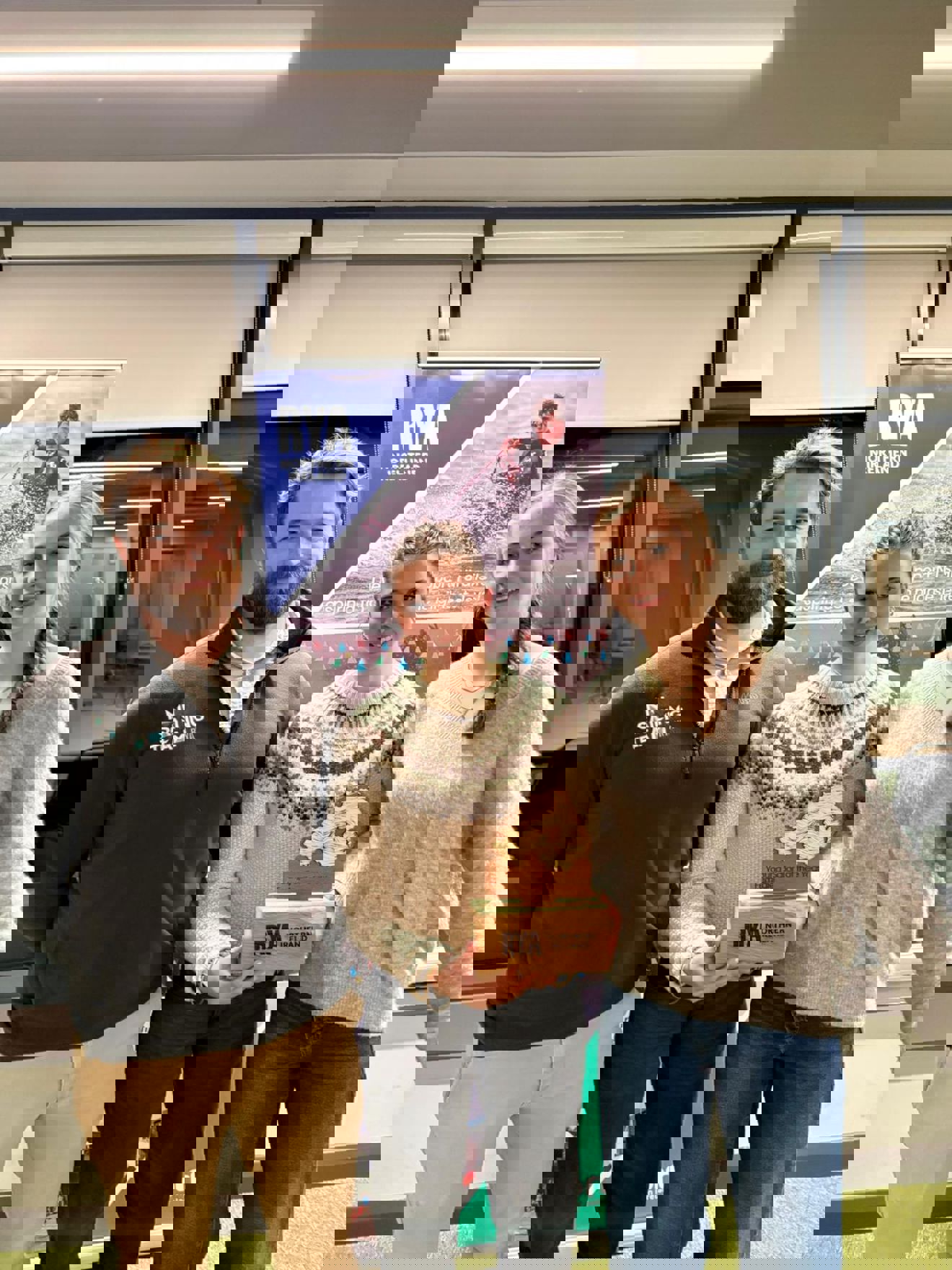 Hammy with the Rideout sisters - junior female sailors of the year