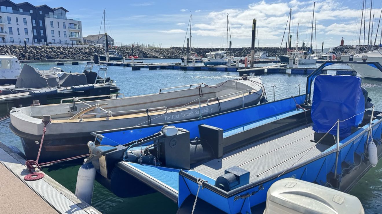 two Belfast Lough Sailability boats