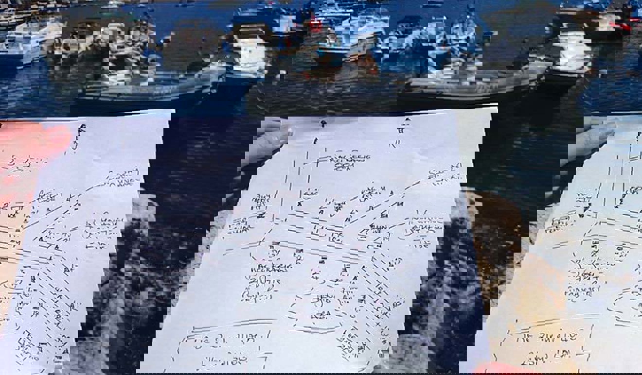 piece of paper with pilotage place on it