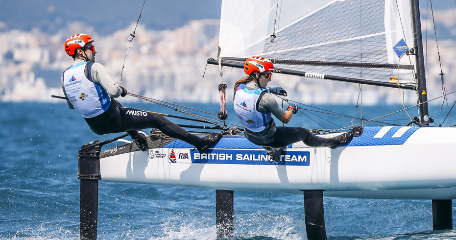 	An image of John Gimson Anna Burne sailing on the boat