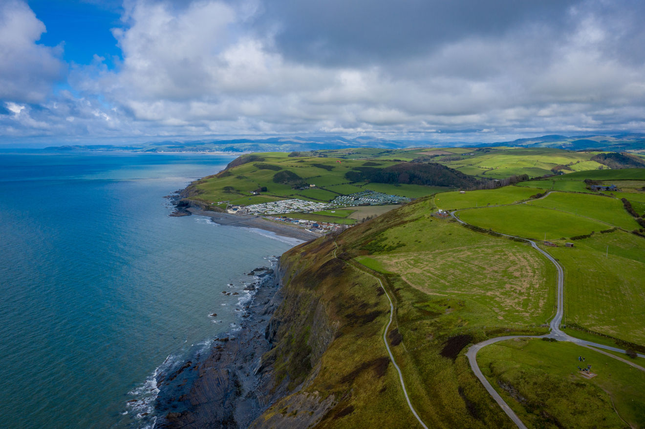 An image of the Green and rocky coast of west wales