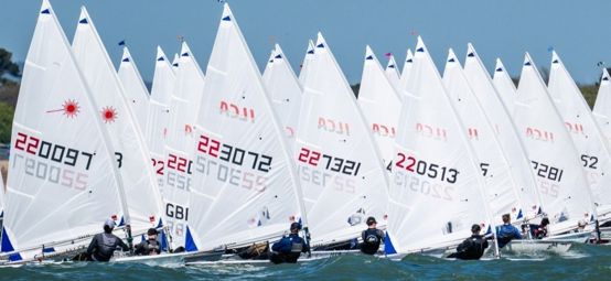 ILCA fleet at the RYA Youth Nationals 2026 (c) RYA/Martin Allen Photography
