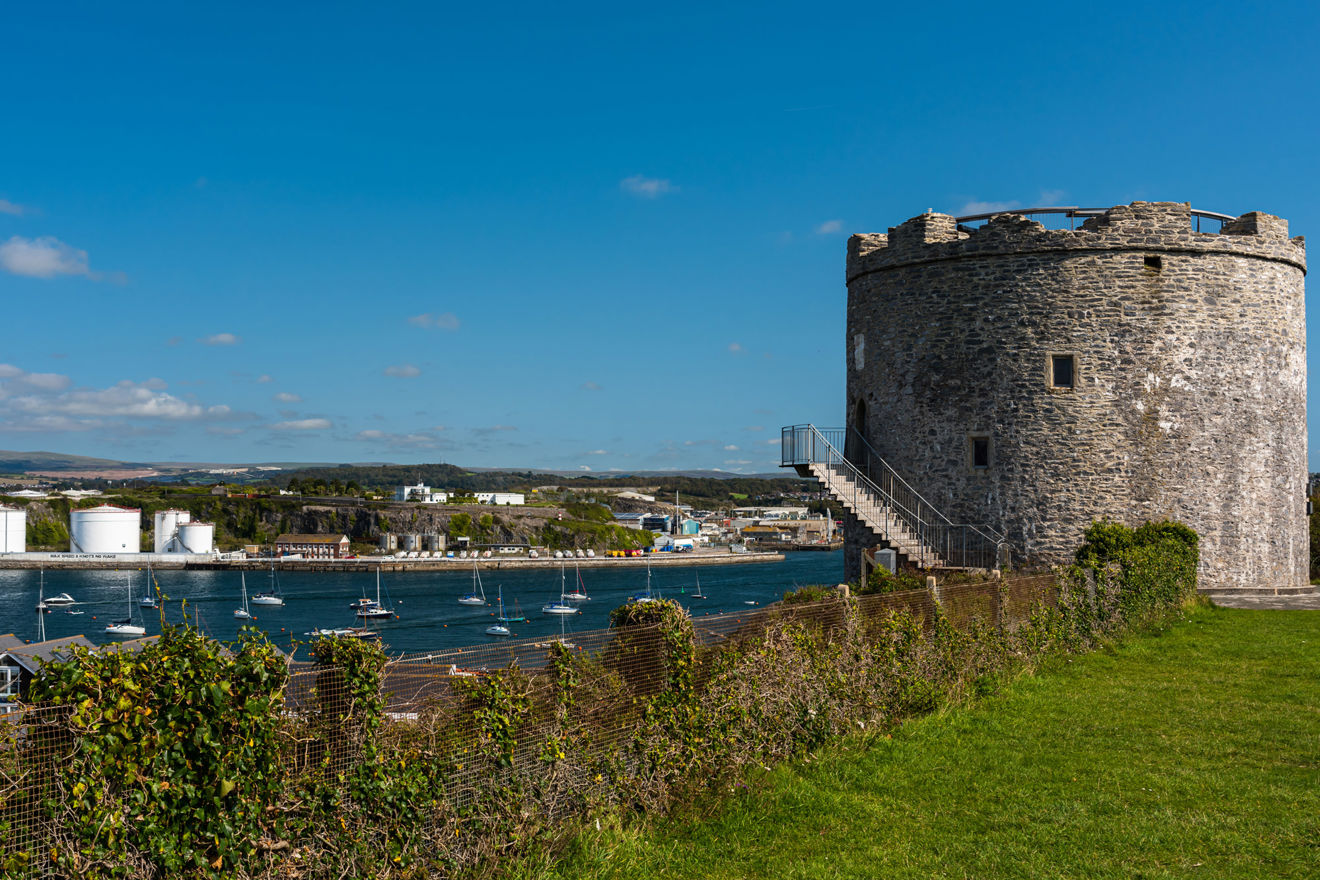View of Mount Batten Tower in Plymouth in Devon in England in Europe