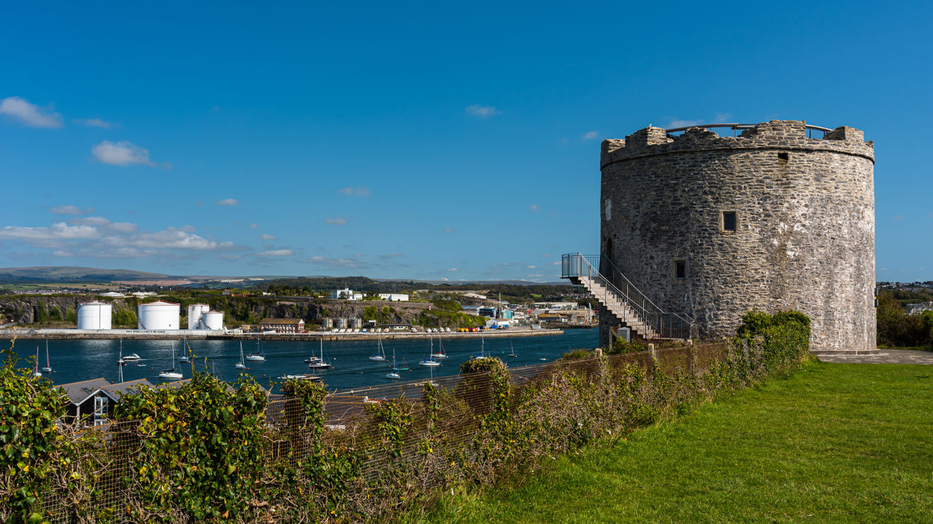 View of Mount Batten Tower in Plymouth in Devon in England in Europe